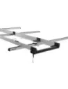 Porte-échelle multi-coulissant 2 6 m avec rouleau de 470 mm