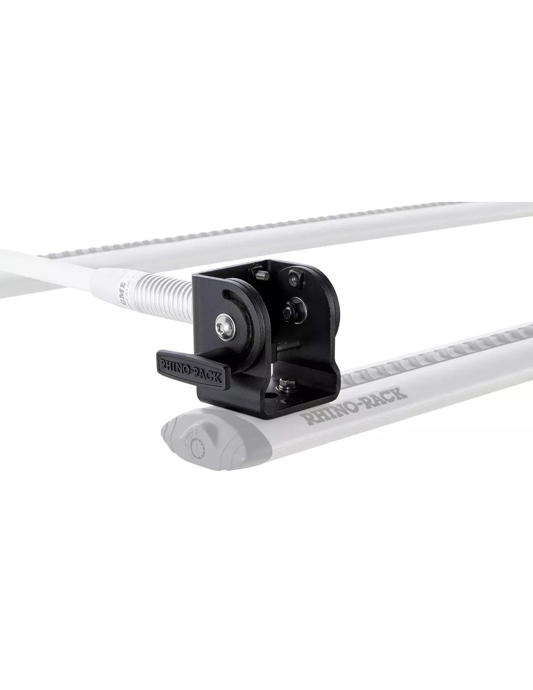 Support pliant rabatable d'antenne ou led pour galerie et barre de