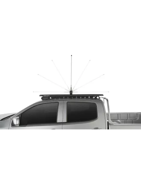 Support pliant rabatable d'antenne ou led pour galerie et barre de