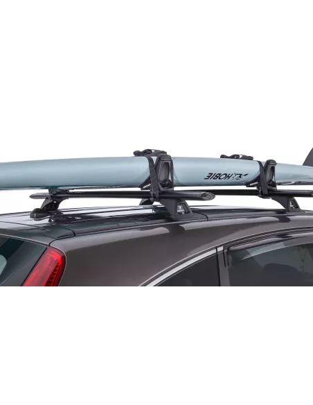 Porte kayak sur barre universelle chargement latéral RHINO RACK -