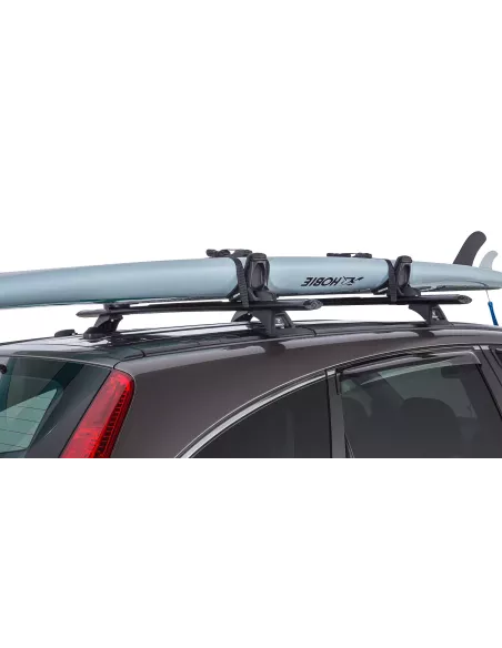 Kit porte kayak sur barre de toit et galerie avec chargement latéral