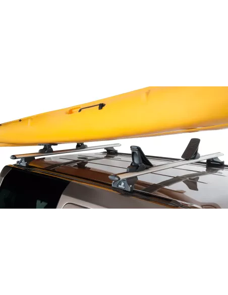 Kit porte kayak sur barre de toit et galerie avec chargement arrière