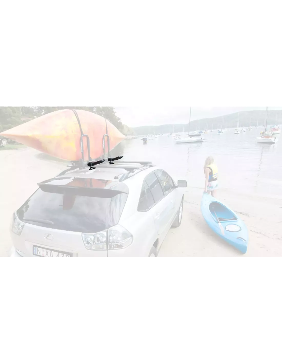 Folding J Style Kayak Carrier Extension Rhino Rack RHINO RACK -