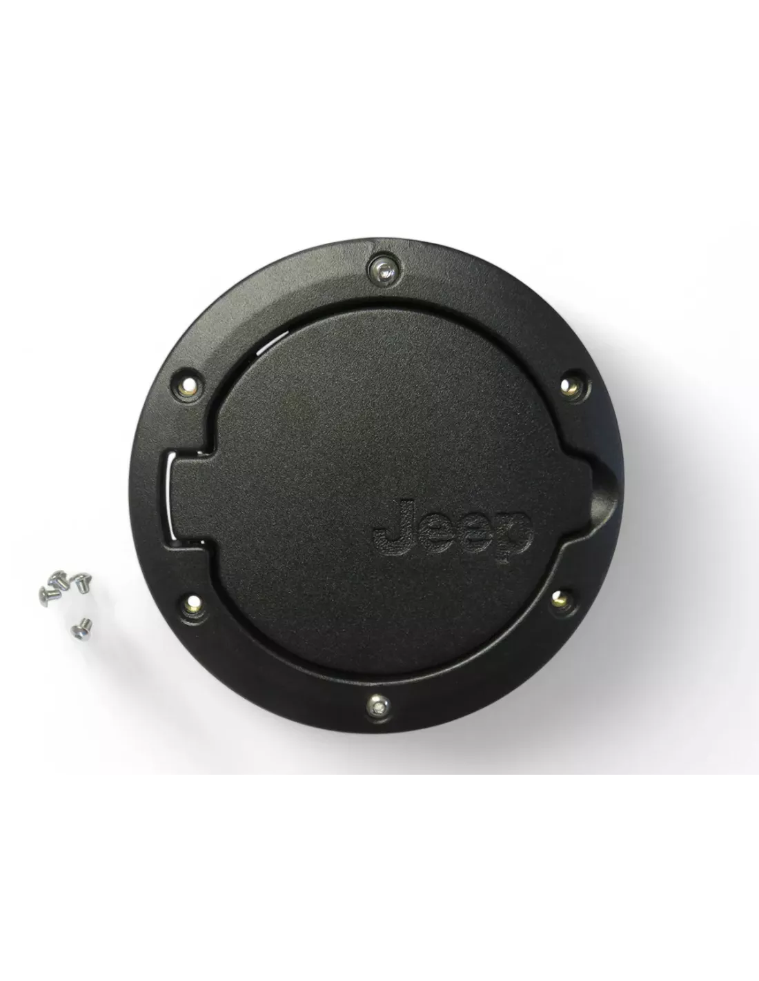 Trappe à carburant en aluminium noir satiné pour Jeep Wrangler JK DTC