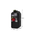 Jerrycan carburant - plastique noir 10L - avec bec verseur amovible