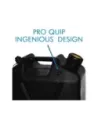 Jerrycan carburant - plastique noir 10L - avec bec verseur amovible
