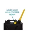 Jerrycan carburant - plastique noir - Format US 20L - avec bec