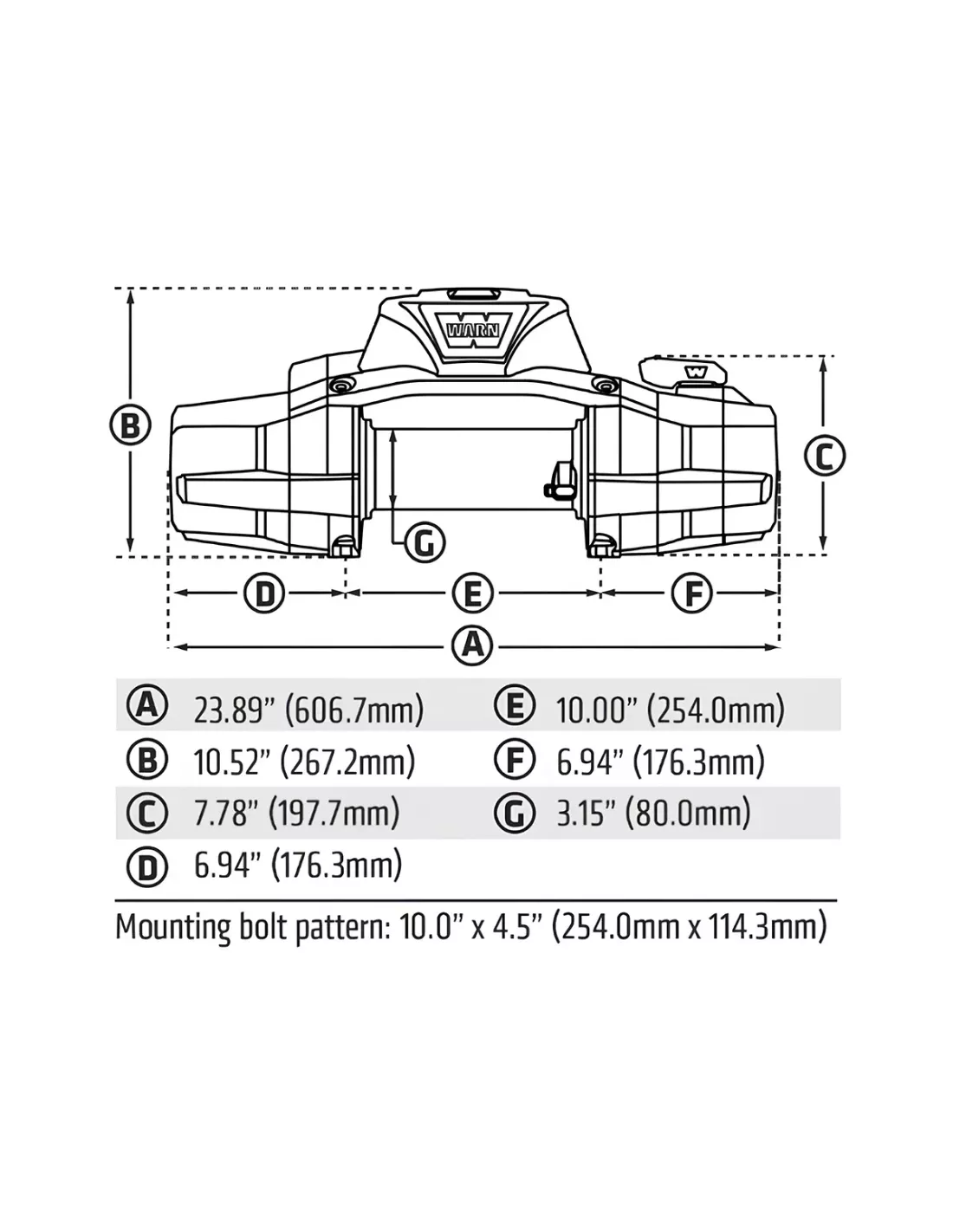 Treuil Warn Zeon XD10S 4500kg 12V WARN - accessoire 4x4