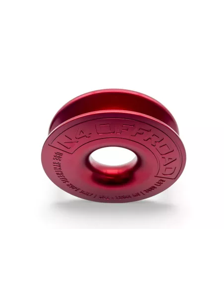 Anneau de treuillage alu 13.5T Ø148mm rouge avec etui