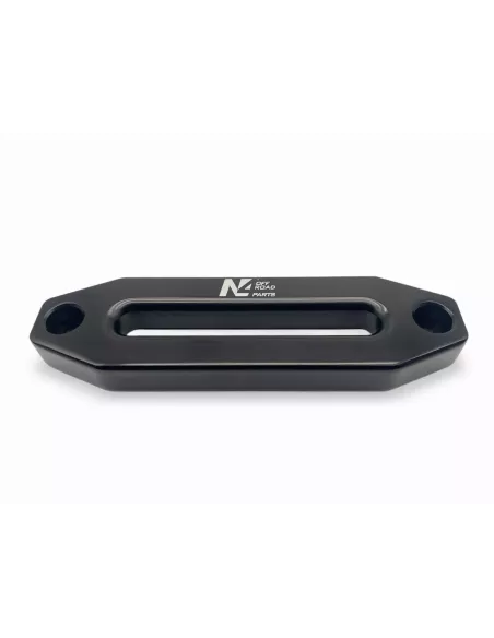 Ecubier aluminium noir pour corde de treuil synthétique