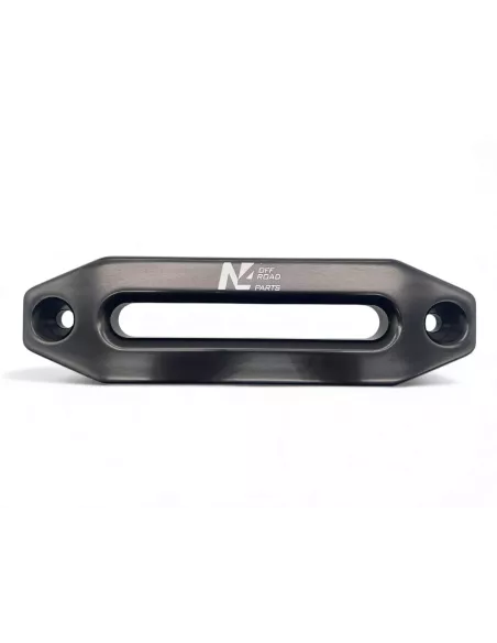 Ecubier aluminium noir pour corde de treuil synthétique