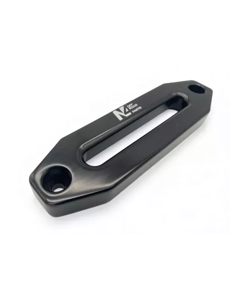 Ecubier aluminium noir pour corde de treuil synthétique
