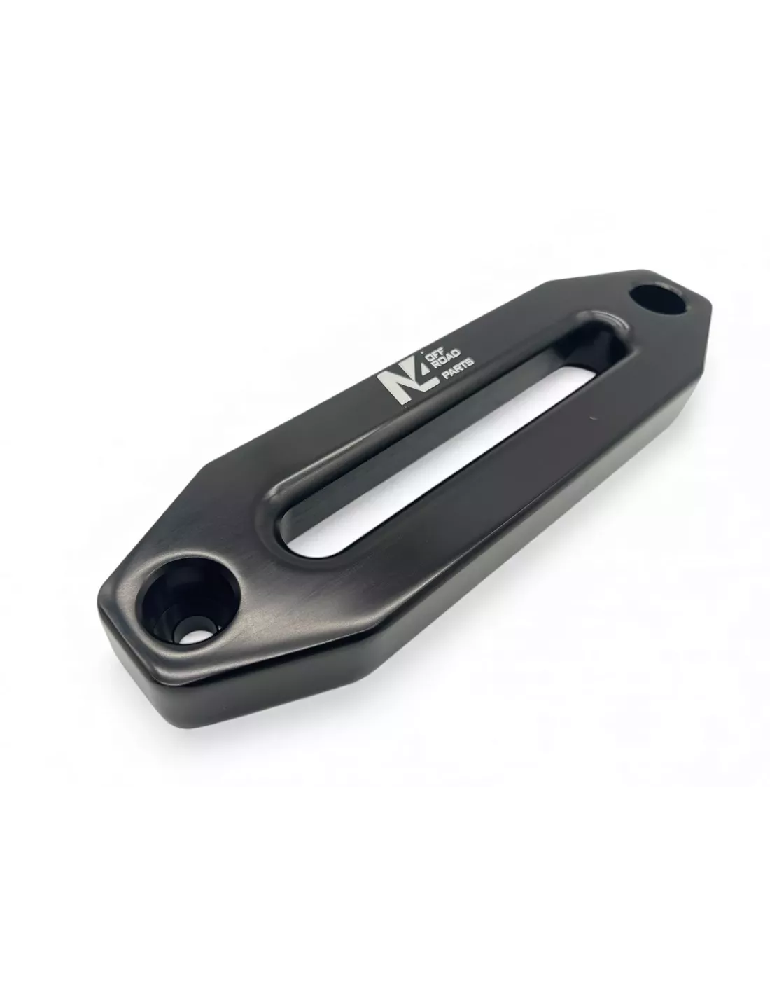 Ecubier aluminium noir pour corde de treuil synthétique