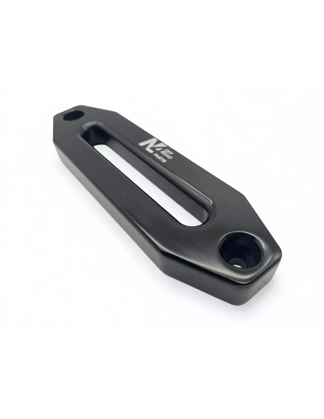 Ecubier aluminium noir pour corde de treuil synthétique