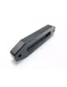 Ecubier aluminium noir pour corde de treuil synthétique