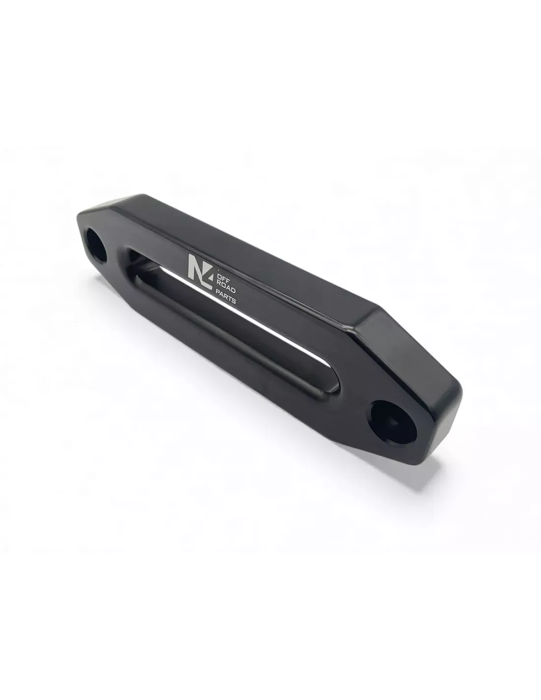Ecubier aluminium noir pour corde de treuil synthétique