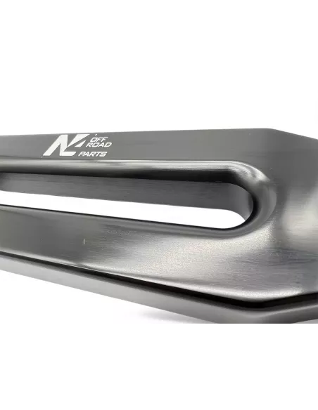 Ecubier aluminium noir pour corde de treuil synthétique
