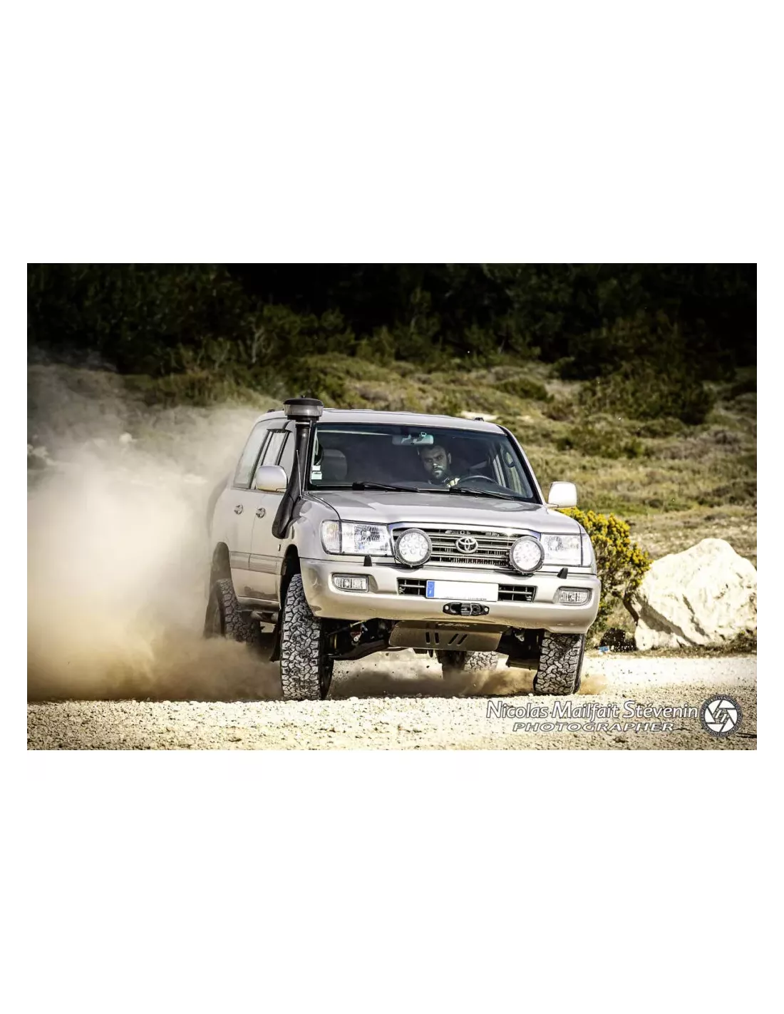 Platine de treuil intégrée au pare-chocs d'origine pour Toyota HDJ100