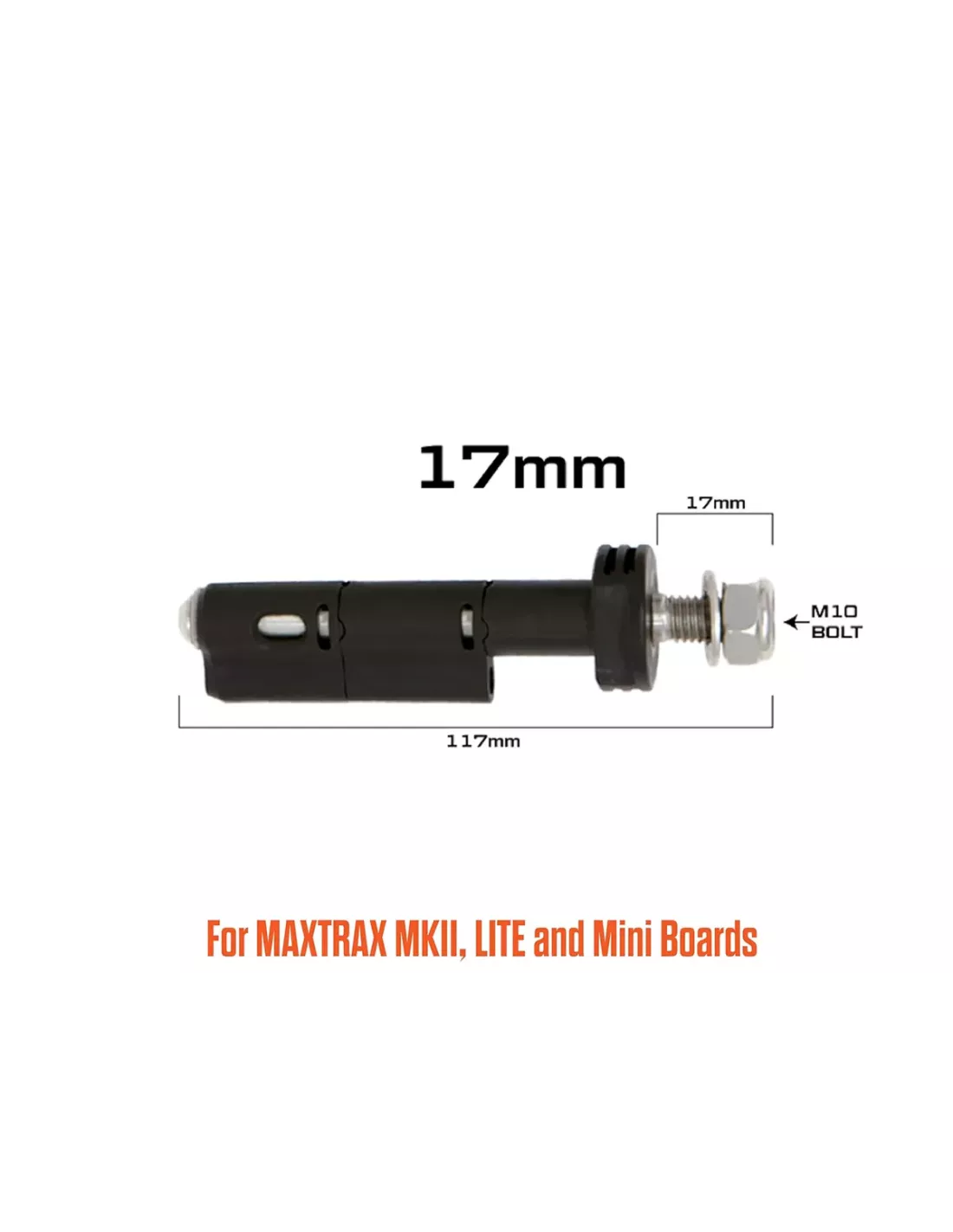 Fixation rapide Maxtrax MKII - Set de 4 pièces - Longueur filetage