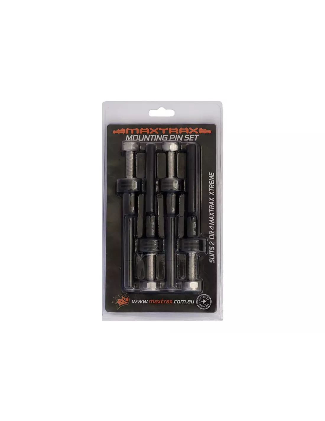 Fixation rapide Maxtrax Xtreme - Set de 4 pièces - Longueur filetage
