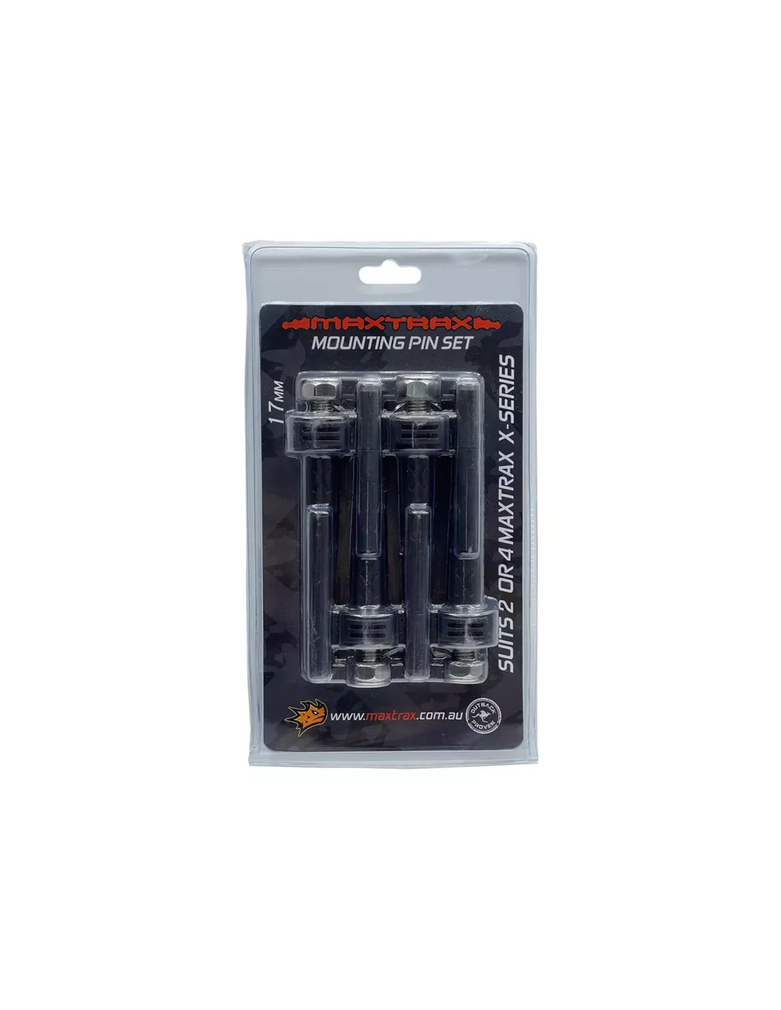 Fixation rapide Maxtrax Xtreme - Set de 4 pièces - Longueur filetage