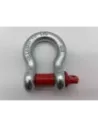 Manille lyre galvanisée - axe rouge - Ø22mm - 4750 kgs OUTBACK IMPORT