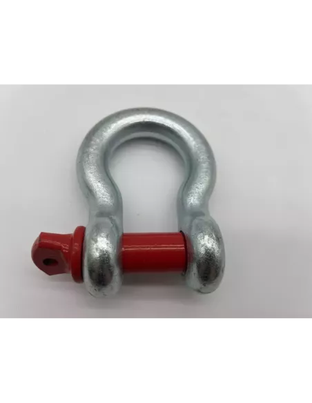 Manille lyre galvanisée - axe rouge - Ø22mm - 4750 kgs OUTBACK IMPORT