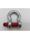 Manille lyre galvanisée - axe rouge - Ø22mm - 4750 kgs OUTBACK IMPORT