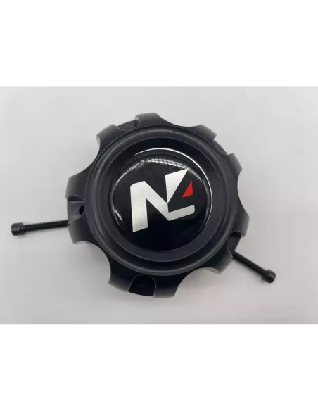 Cache moyeu fermé plastique noir pour jante acier entraxe 5x120