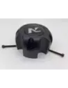 Cache moyeu fermé plastique noir pour jante acier entraxe 5x120