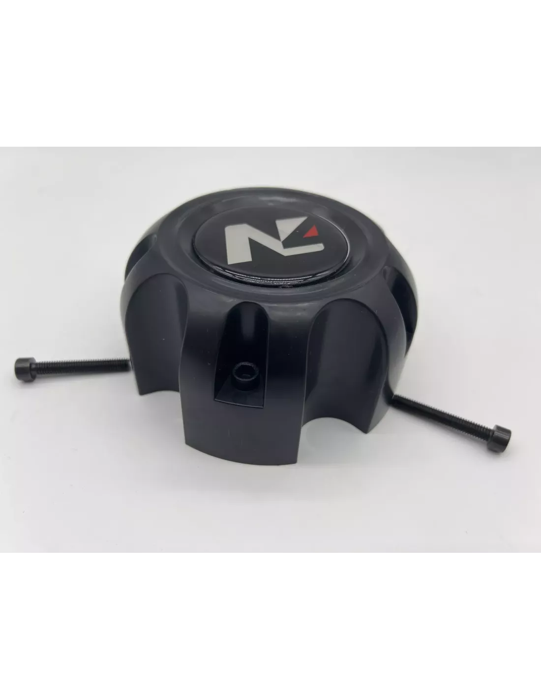Cache moyeu fermé plastique noir pour jante acier entraxe 5x120