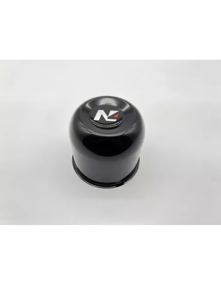 Cache moyeu fermé acier noir pour jantes acier avec centrage 110mm