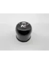 Cache moyeu fermé acier noir pour jantes acier avec centrage 110mm