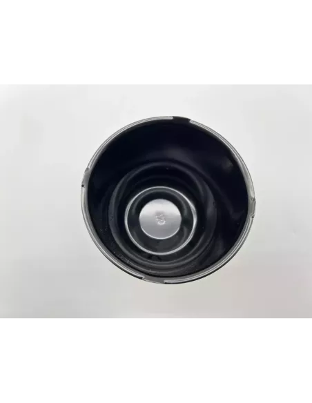 Cache moyeu fermé acier noir pour jantes acier avec centrage 110mm
