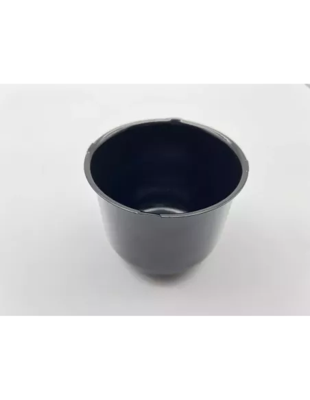 Cache moyeu fermé acier noir pour jantes acier avec centrage 110mm