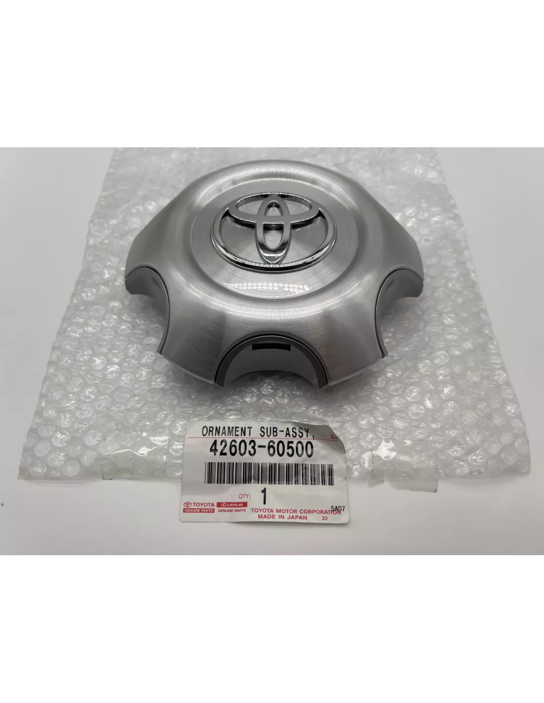 Cache moyeu jante aluminium 6 branches origine Toyota KDJ120 KDJ125