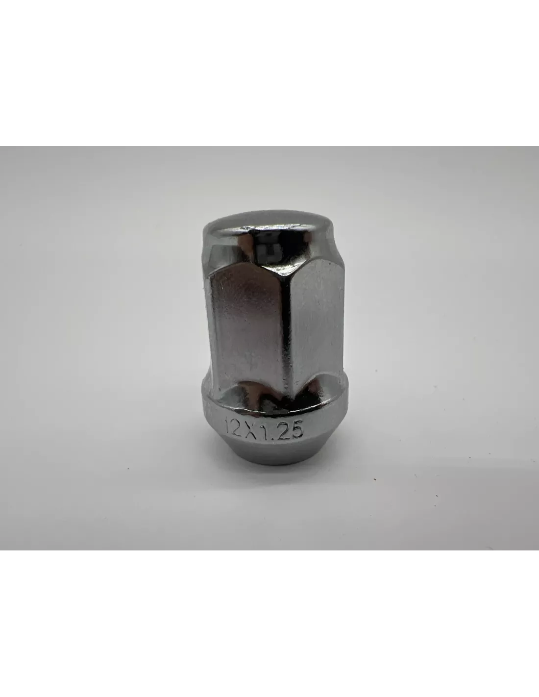 Ecrou de roue chromé 1-2” - Hex 19mm - Cône 60° - L35mm
