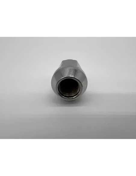 Ecrou de roue chromé 1-2” - Hex 19mm - Cône 60° - L35mm