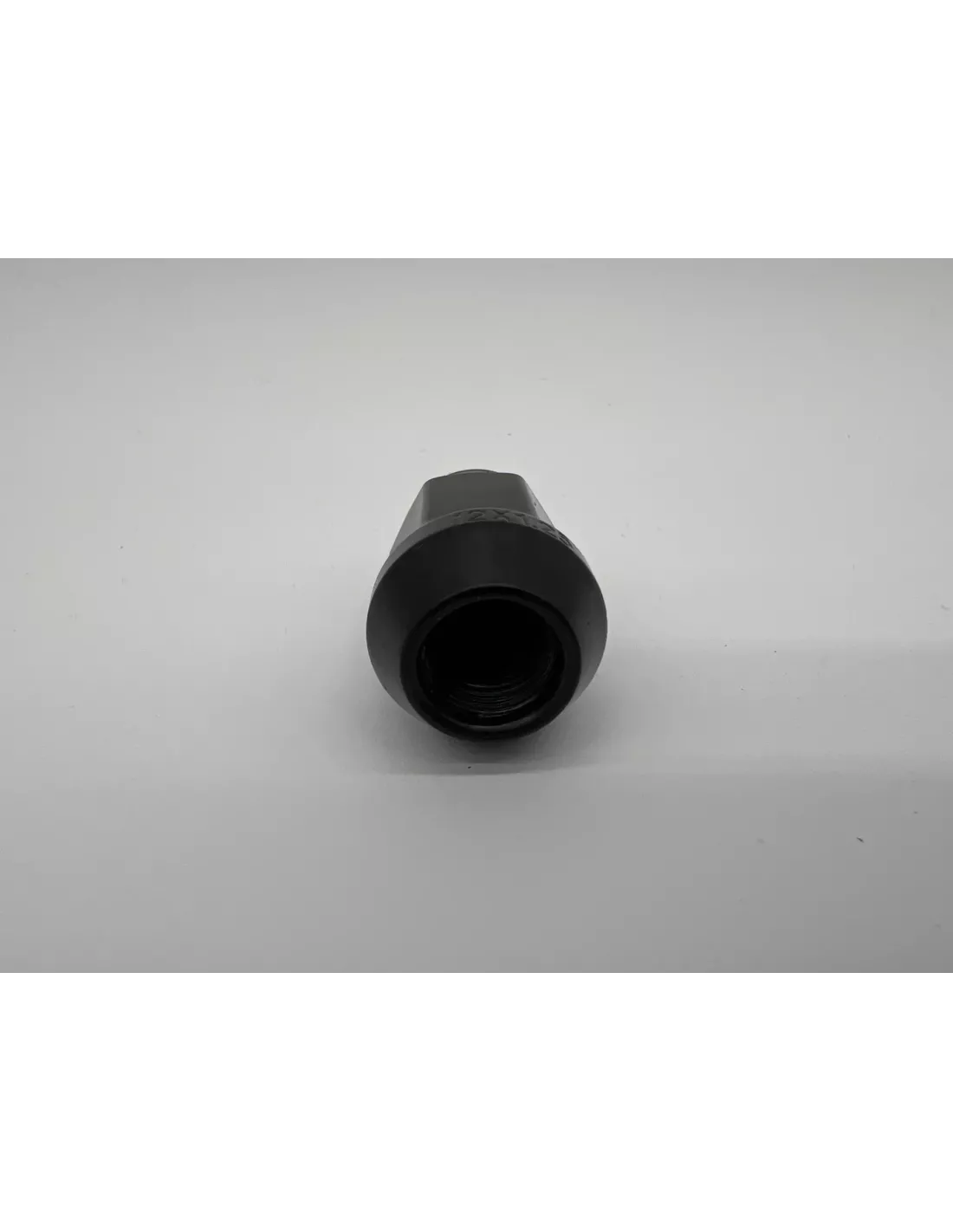 Ecrou de roue noir 1-2 - Hex 19mm - Cône 60° - L35mm
