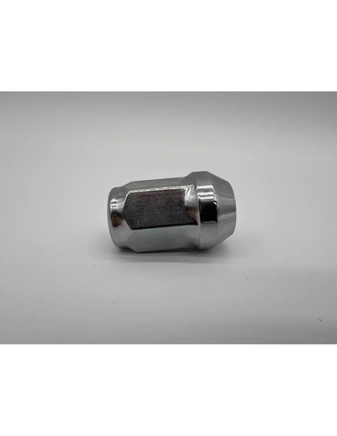 Ecrou de roue chromé 12x125 - Hex 19mm - Cône 60° - L35mm