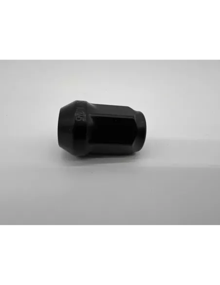 Ecrou de roue noir 12x125 - Hex 19mm - Cône 60° - L35mm