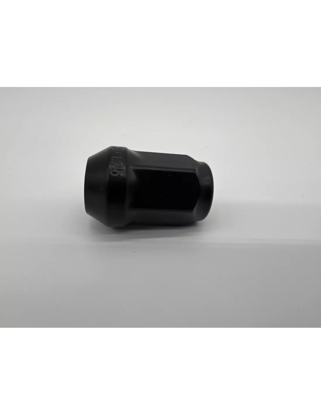 Ecrou de roue noir 12x125 - Hex 19mm - Cône 60° - L35mm