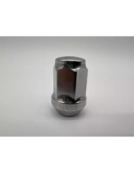 Ecrou de roue chromé 12x150 - Hex 19mm - Cône 60° - L35mm