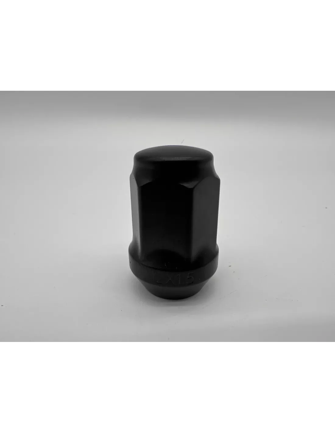 Ecrou de roue noir 12x150 - Hex 19mm - Cône 60° - L35mm