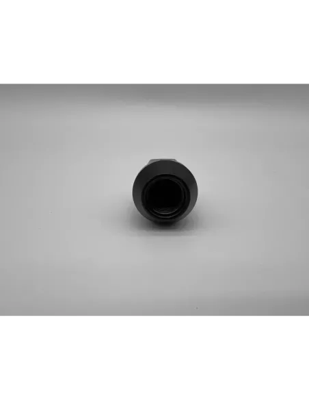 Ecrou de roue noir 12x150 - Hex 19mm - Cône 60° - L35mm