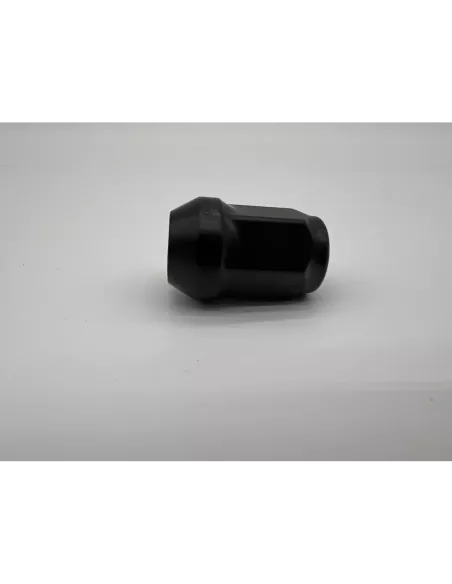 Ecrou de roue noir 12x150 - Hex 19mm - Cône 60° - L35mm