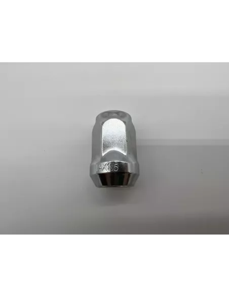 Ecrou de roue chromé 14x150 - Hex 19mm - Cône 60° - L35mm
