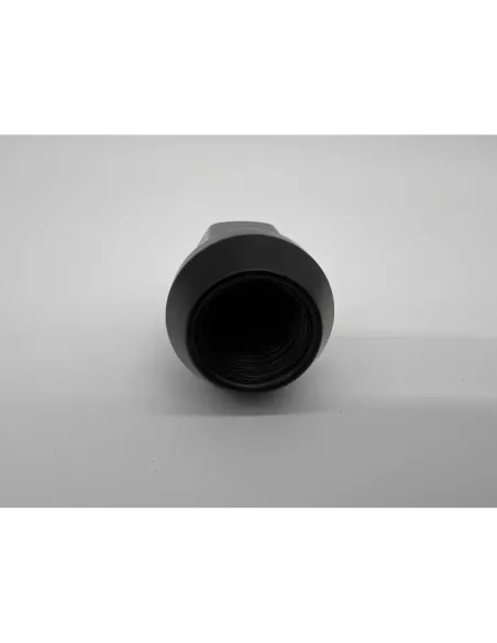 Ecrou de roue noir 14x150 - Hex 19mm - Cône 60° - L35mm