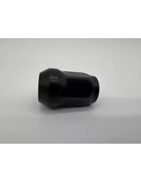 Ecrou de roue noir 14x150 - Hex 19mm - Cône 60° - L35mm