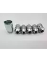 Lot de 5 écrous de roue antivol chromés 12x150 - Cône 60° DTC PARTS -